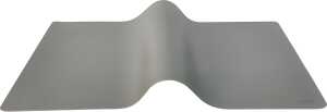 Schreibunterlage the flat mat 600 x 350 mm, Kunststoff, rollbar, grau