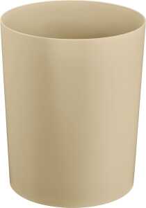 Sicherheitspapierkorb, Aluminium-Einsatz, 13 Liter, beige