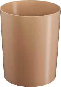 Sicherheitspapierkorb, Aluminium-Einsatz, 13 Liter, gold