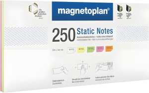 Notes Static, 200 x 100 mm, 250 Stück, weiß, gelb, grün rosa, orange