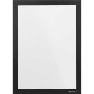 Info-Rahmen, selbstklebend, DIN A5, Magnetverschluß, 2 Stück, schwarz