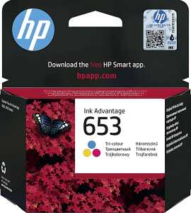 Tintenpatrone 653, für HP Drucker, ca. 200 Seiten C/M/Y