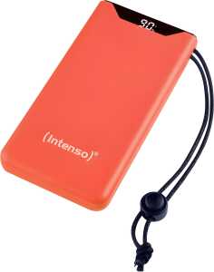 Powerbank F10000, Lithium-Polymer-Akku 10000 mAh, USB-C-Kabel, orange