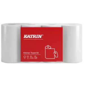Küchenrolle Katrin, 2-lagig, weiß, Packung = 4 x 64 Blatt