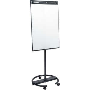 Flipchart easy tripod, Whiteboard-Oberfläche lackierter Stahl,