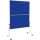 Moderationswand Economy klappbar, mobil, Filzbezug, blau