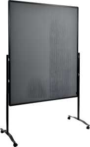 Multiboard, mobile Pinnwand, Whiteboard, Flipchart, marineblau