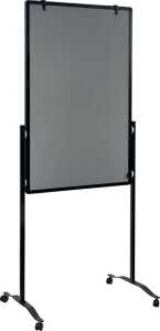 Multiboard, mobile Pinnwand, Whiteboard, Flipchart, grau