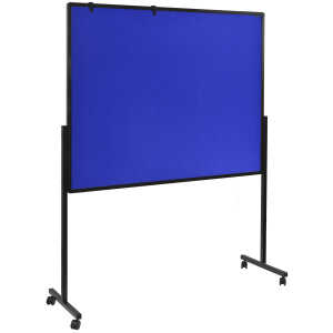 Multiboard Premium XL, mobile Pinnwand, Whiteboard, Flipchart, blau