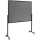 Multiboard Premium XL, mobile Pinnwand, Whiteboard, Flipchart, grau