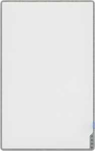 Playboard Whiteboard 75 x 118 cm, e3-emaillierter Stahl, grauer Rahmen