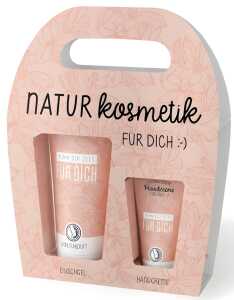 Naturkosmetikset Handcreme 30 ml + Duschgel 200 ml mit Motiv Blüte