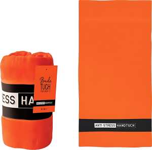 Badetuch 70 x 140 cm 100 % Baumwoll Kordelaufhänger, Motiv Anti Stress