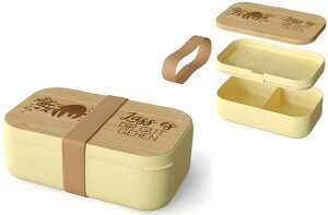 Brotdose 970ml 4-tlg, verschiebbarer Trennsteg, Motiv Faultier