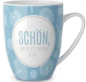 Porzellanbecher 250ml Motiv Pusteblume