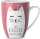 Porzellanbecher 250ml Motiv Katze