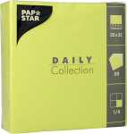 Servietten 32 x 32 cm, unifarben, 50 Stück, limone