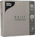 Servietten 32 x 32 cm, unifarben, 50 Stück, grau