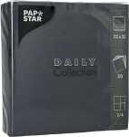 Servietten 32 x 32 cm, unifarben, 50 Stück, schwarz