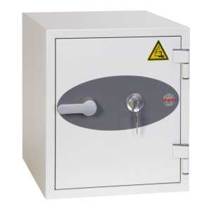 Tresor Battery Titan, Schlüssel-Schloss, Volumen 25 Liter, weiß