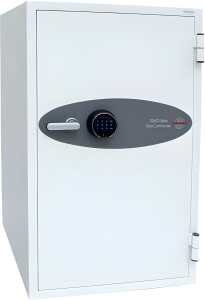 Tresor Data Commander, Fingerabdruck-Schloss, Volumen 143 Liter, weiß