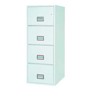 Tresor Fire File, Schlüssel-Schloss, 4 Schubladen, 49 Liter,