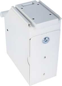 Kassentresor, Schlüssel-Schloss, Volumen 2 Liter, weiß