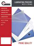 Laminierfolien, 154 mm x 111 mm, A6, Stärke 2 x 125...