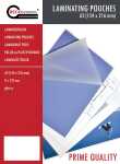 Laminierfolien, 154 mm x 216 mm, A5, Stärke 2 x 125...