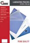 Laminierfolien, 303 mm x 426 mm, DIN A3, Stärke 2 x...