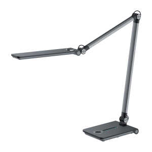 LED-Tischleuchte Wave, metallicgrau, Standfuß,