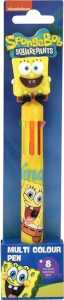 SpongeBob Stift mehrfarbig, 8 leuchtende Farb Stift m SpongeBob-Figur