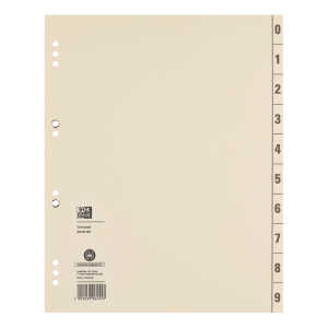 Oxford Trennblatt DIN A4 Kraftkarton chamois 100 St./Pack.