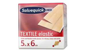 CEDERROTH Salvequick Textilpflaster , elastisch, 60 mm x 5 m (8910056)