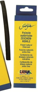 SOLO GOYA Feinste natürliche Zeichenkohle weich Ø 6 mm im Karton 4 St.