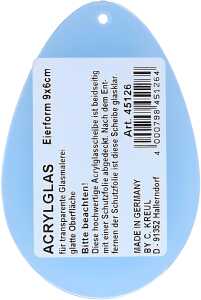 KREUL Acrylglas Eierform 9 x 6 cm