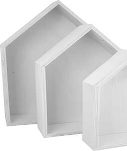 KREUL Holzboxen Häuser 3er Set