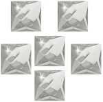 KREUL Schmucksteine XXL Quadrate klar 30 mm 6 St.