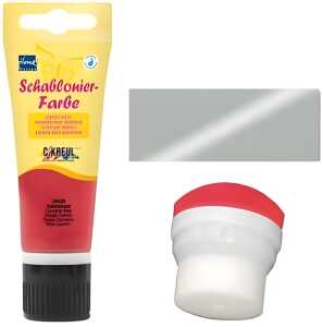 KREUL Schablonierfarbe Silber 75 ml Tube