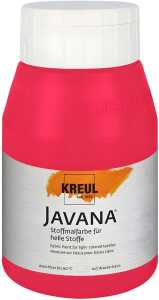 KREUL Javana Stoffmalfarbe für helle Stoffe Karminrot 500 ml