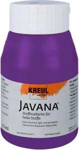 KREUL Javana Stoffmalfarbe für helle Stoffe Violett 500 ml
