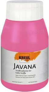 KREUL Javana Stoffmalfarbe für helle Stoffe Pink 500 ml