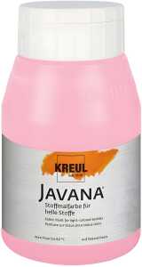 KREUL Javana Stoffmalfarbe für helle Stoffe Rosa 500 ml
