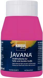 KREUL Javana Stoffmalfarbe für helle und dunkle Stoffe Magenta 500 ml