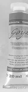 SOLO GOYA Tempera Gouache Chromoxidgrün stumpf 20 ml Tube