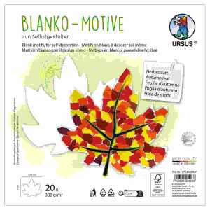 BLANKO-MOTIVE "HERBSTBLATT" 03