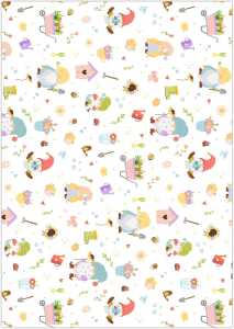 TRANSP.PAPIER "GARTENWICHTEL"115G.A4,25BL.MOT.01