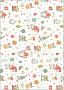 TRANSP.PAPIER "WEIHNACHTSWICHTEL"115G.A4,25BL.MOT3