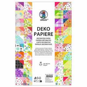 DEKOPAPIERE 80G.DIN A4,40BL,VERSCH.MOTIVE