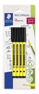 Staedtler Fineliner Noris writing pen, 4St BK 4007817153574